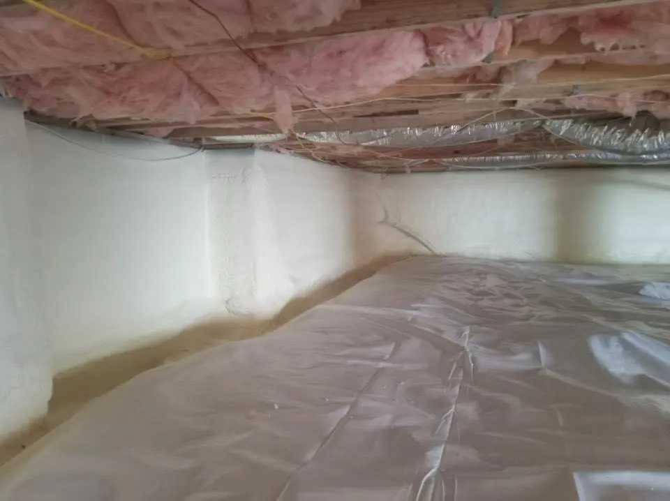 Crawl space encapsulation with closed-cell spray foam for Spray Foam Roofing in Duncanville